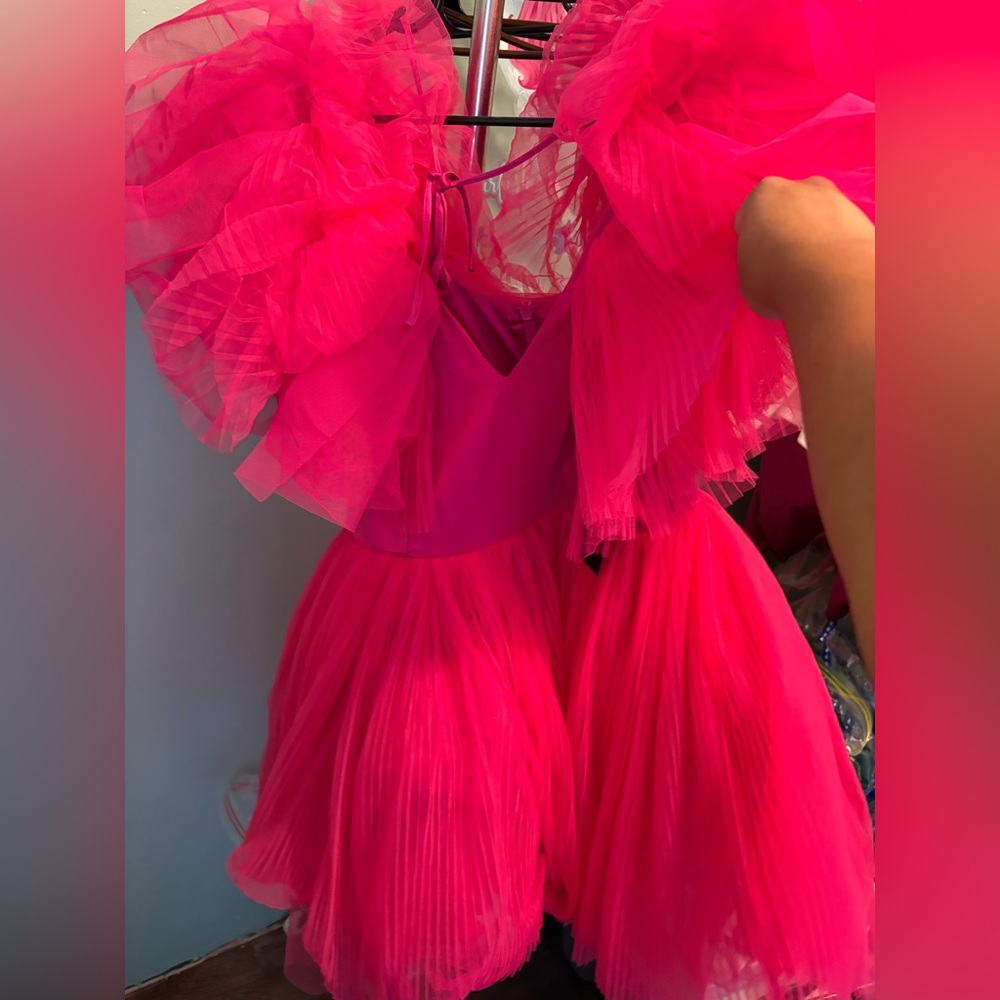 Fashion Nova Hot Pink Tulle Dress
